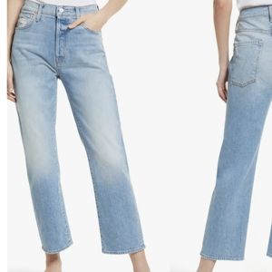 NWT MOTHER JEANS THE DITCHER CROP STRAIGHT LEGS